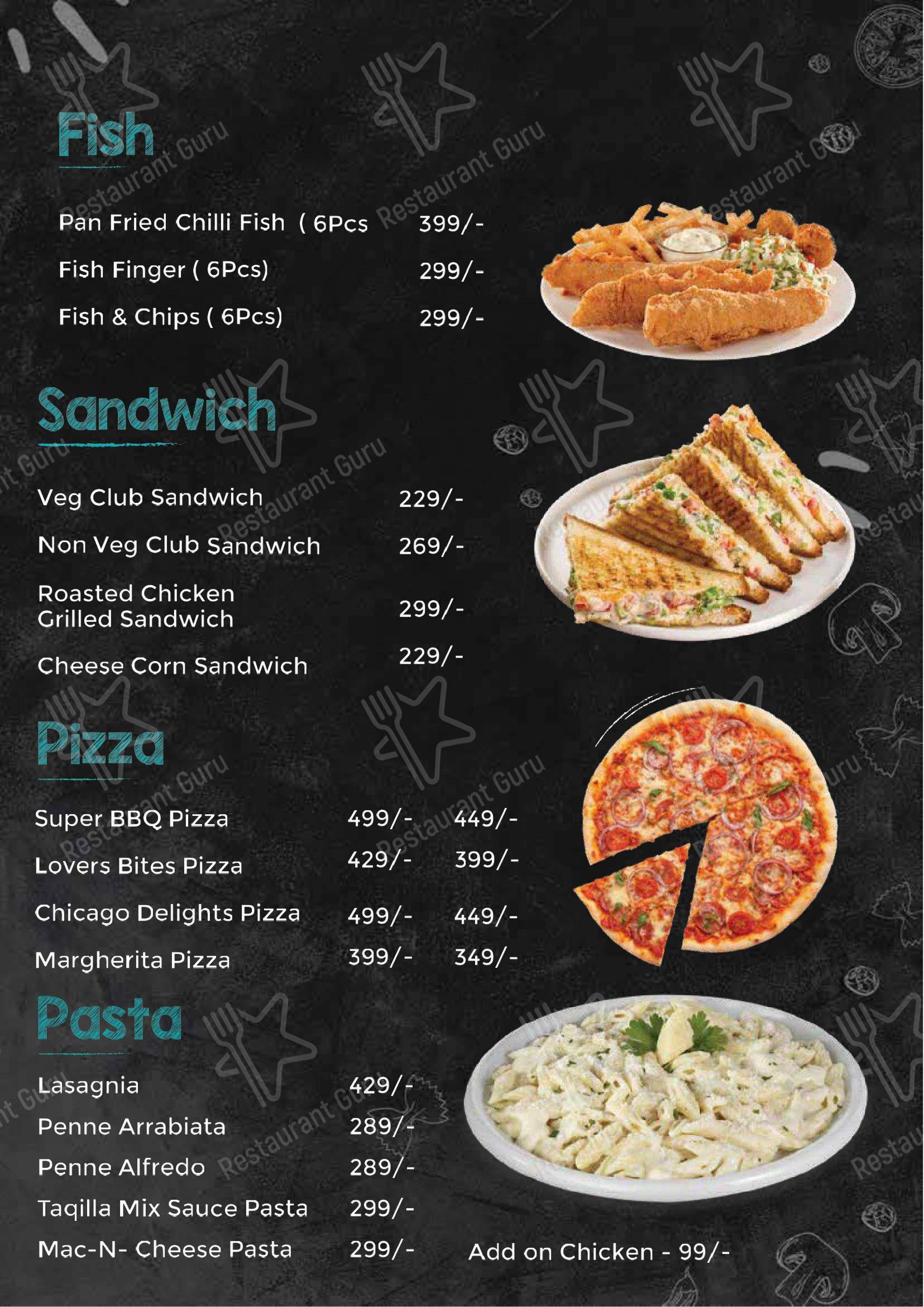 Menu for Lazzy Panda in Kolkata