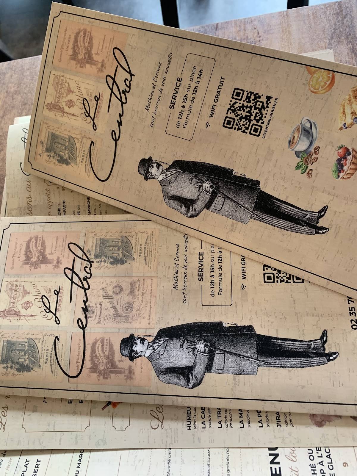 Menu de Le Central