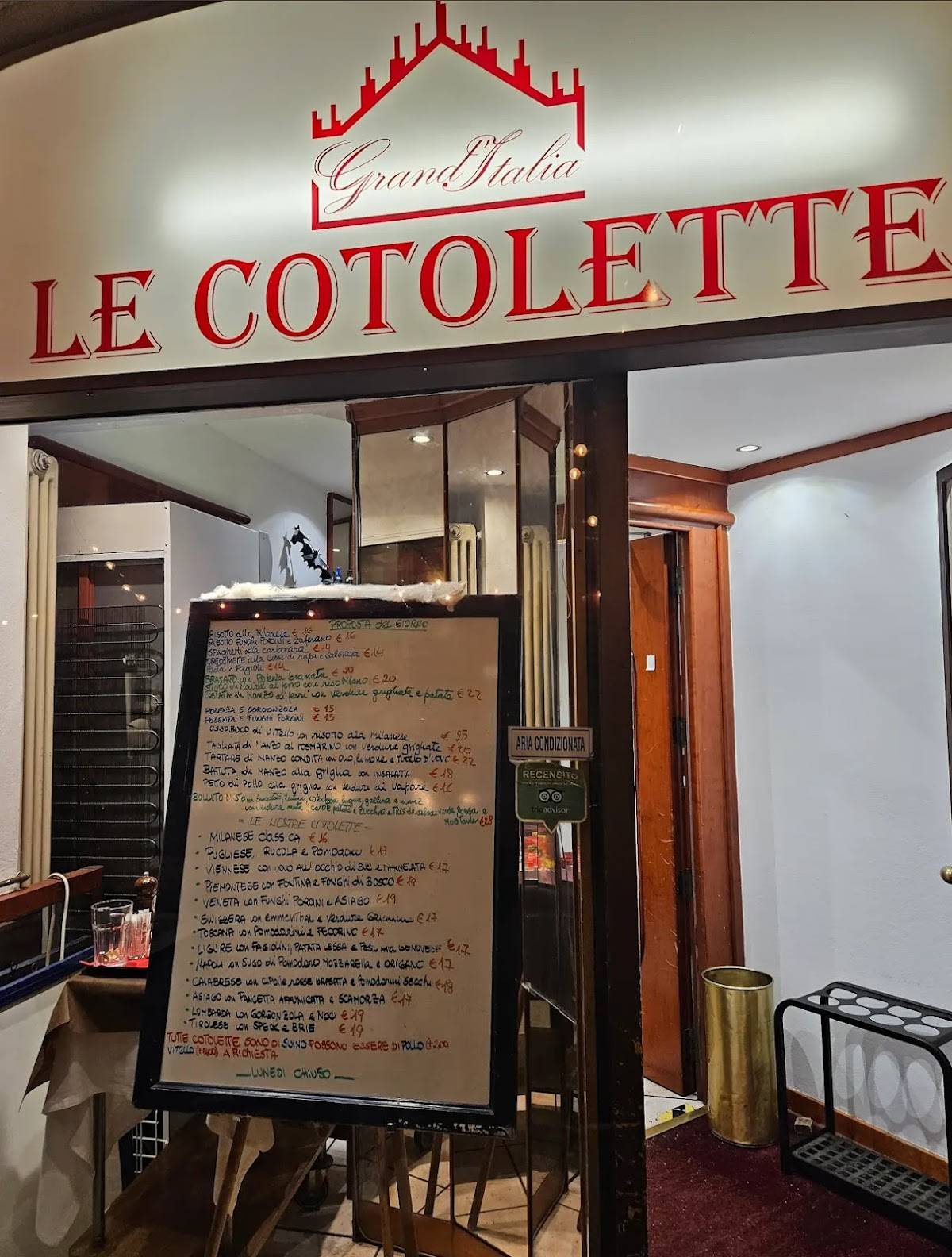 Menu di Le Cotolette 