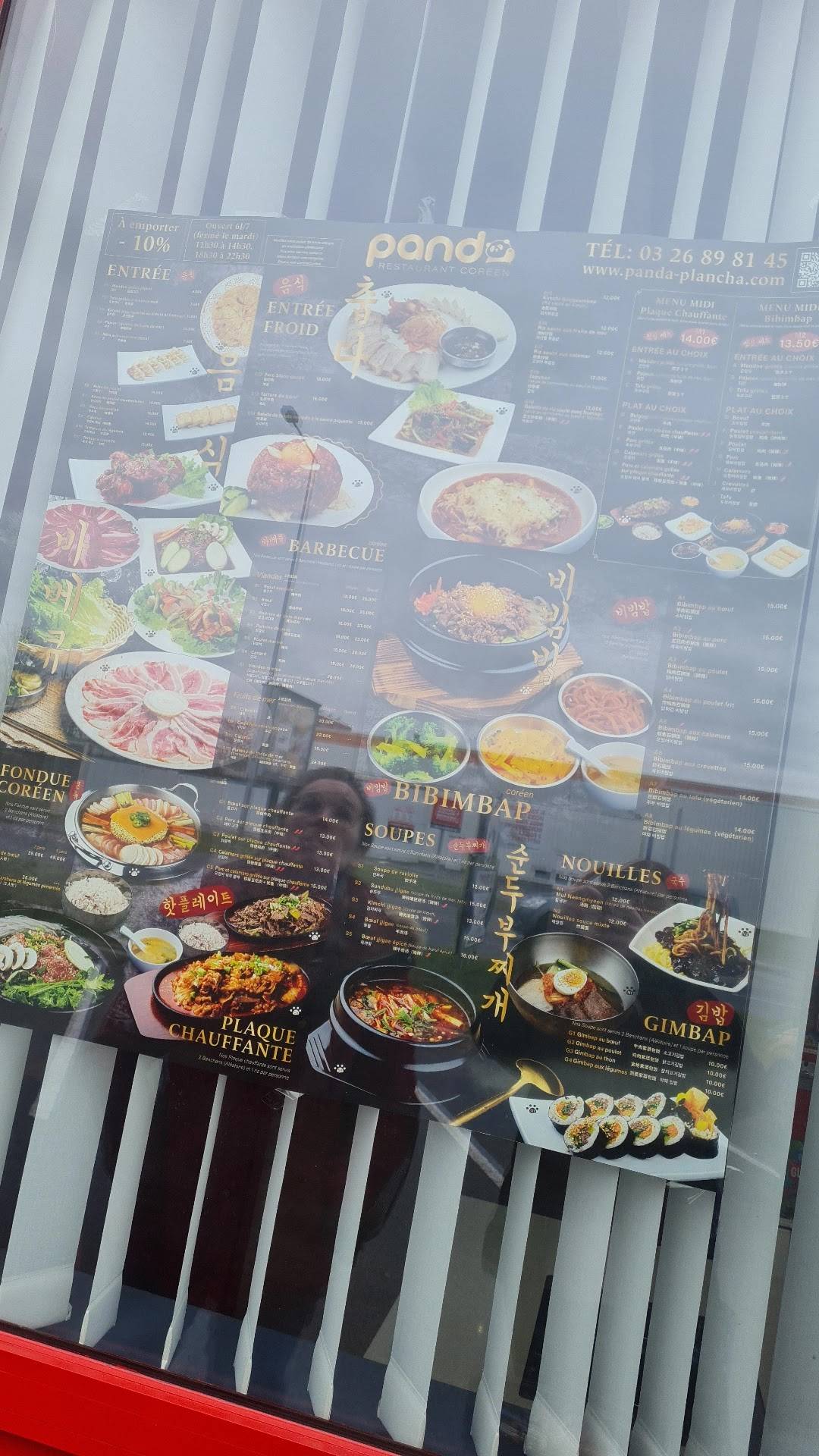 Menu de Le Panda