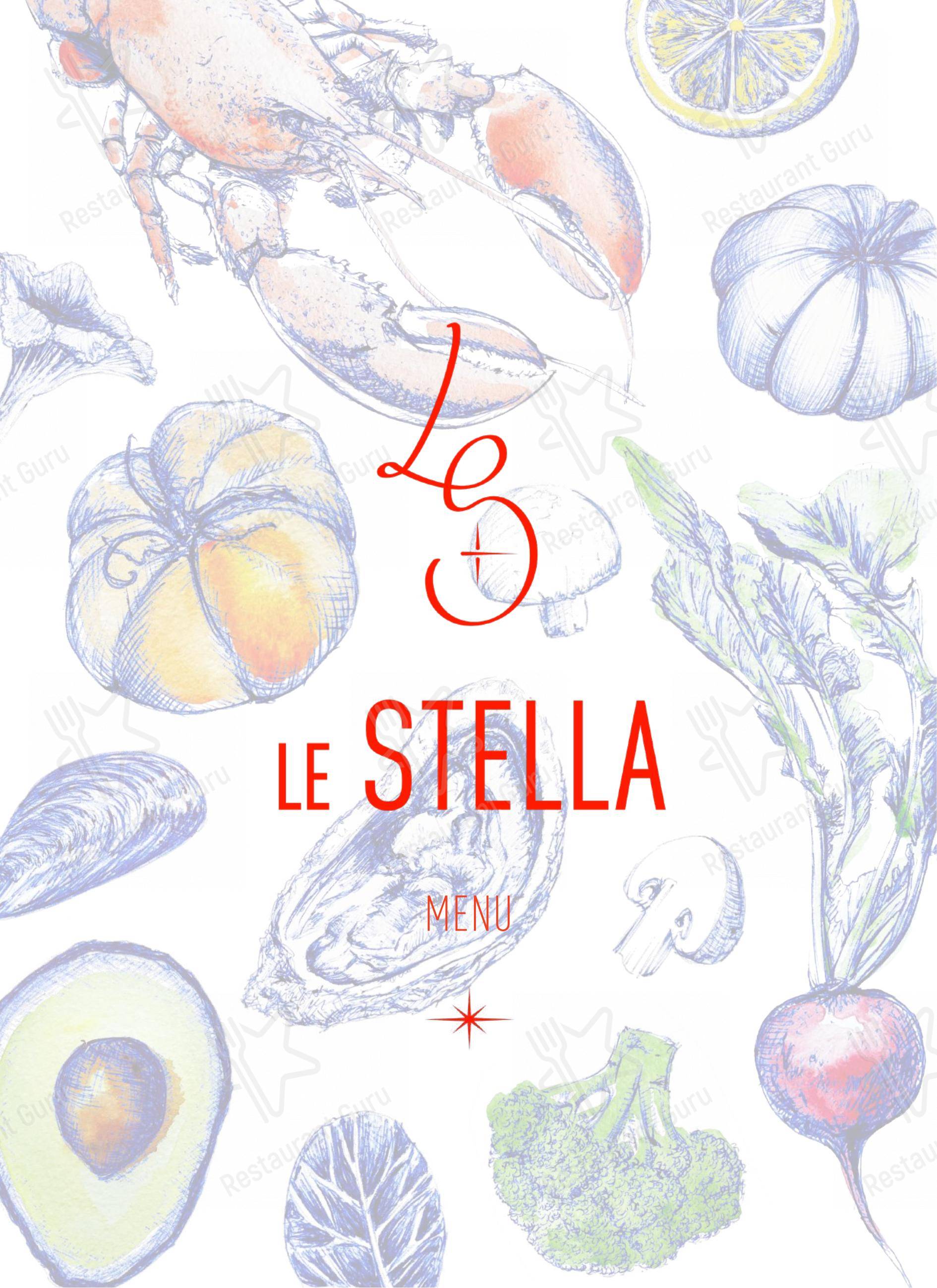 Menu pour Le Stella - Menu bar