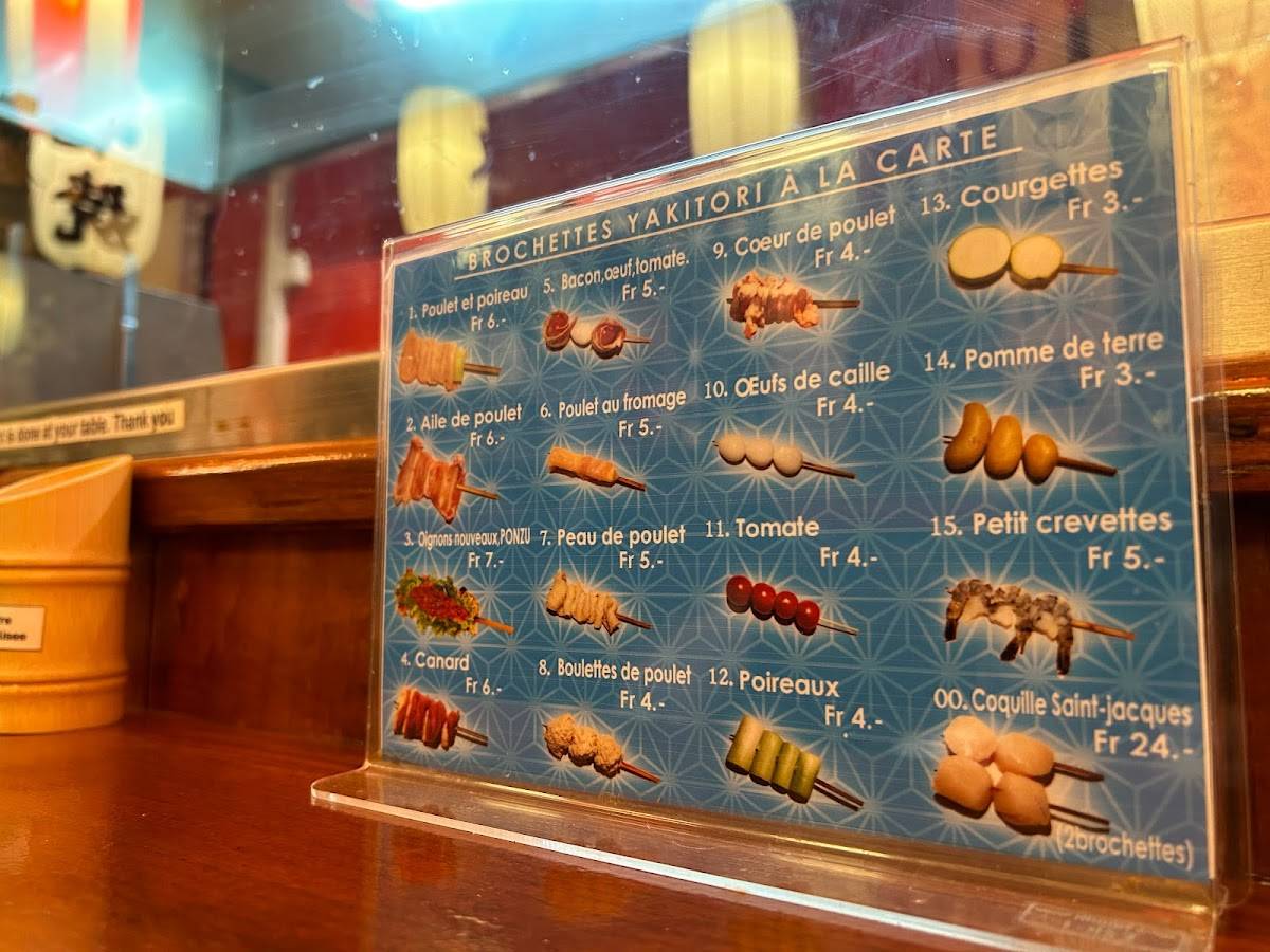 Menu di Le Yakitori 