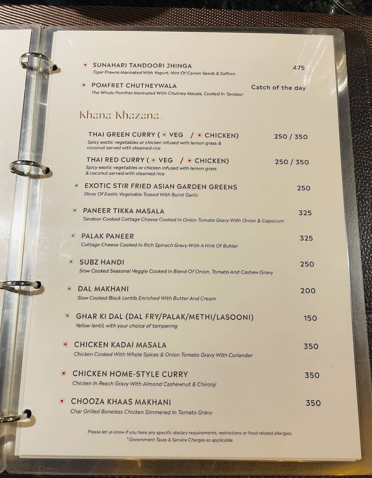 Leaf Restaurant by Toshani AVK College Road Daavanagere menu