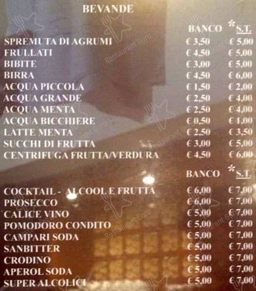 Menu di Leonardo 