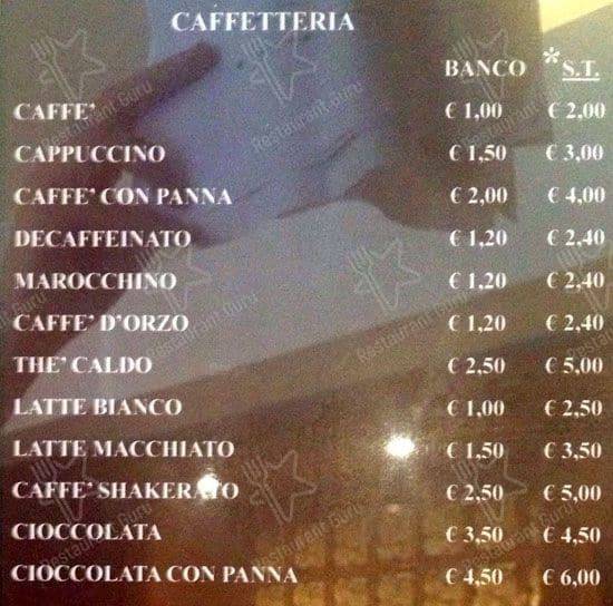 Menu di Leonardo 