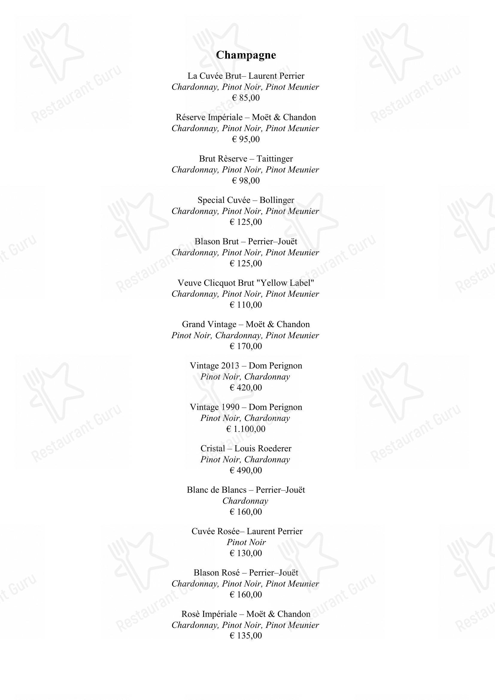 Menu per Life ristorante