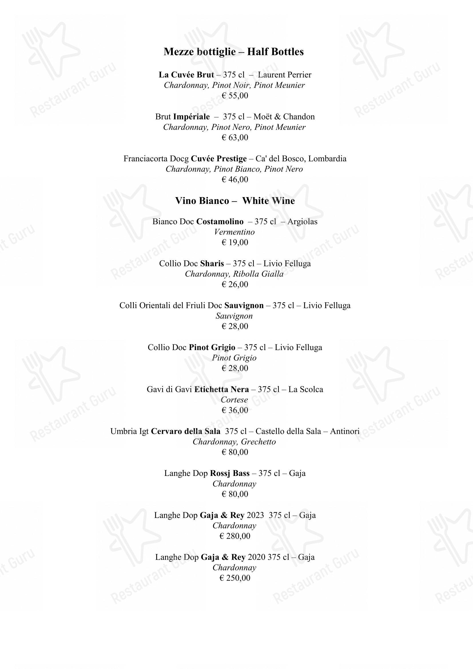 Menu per Life in Roma
