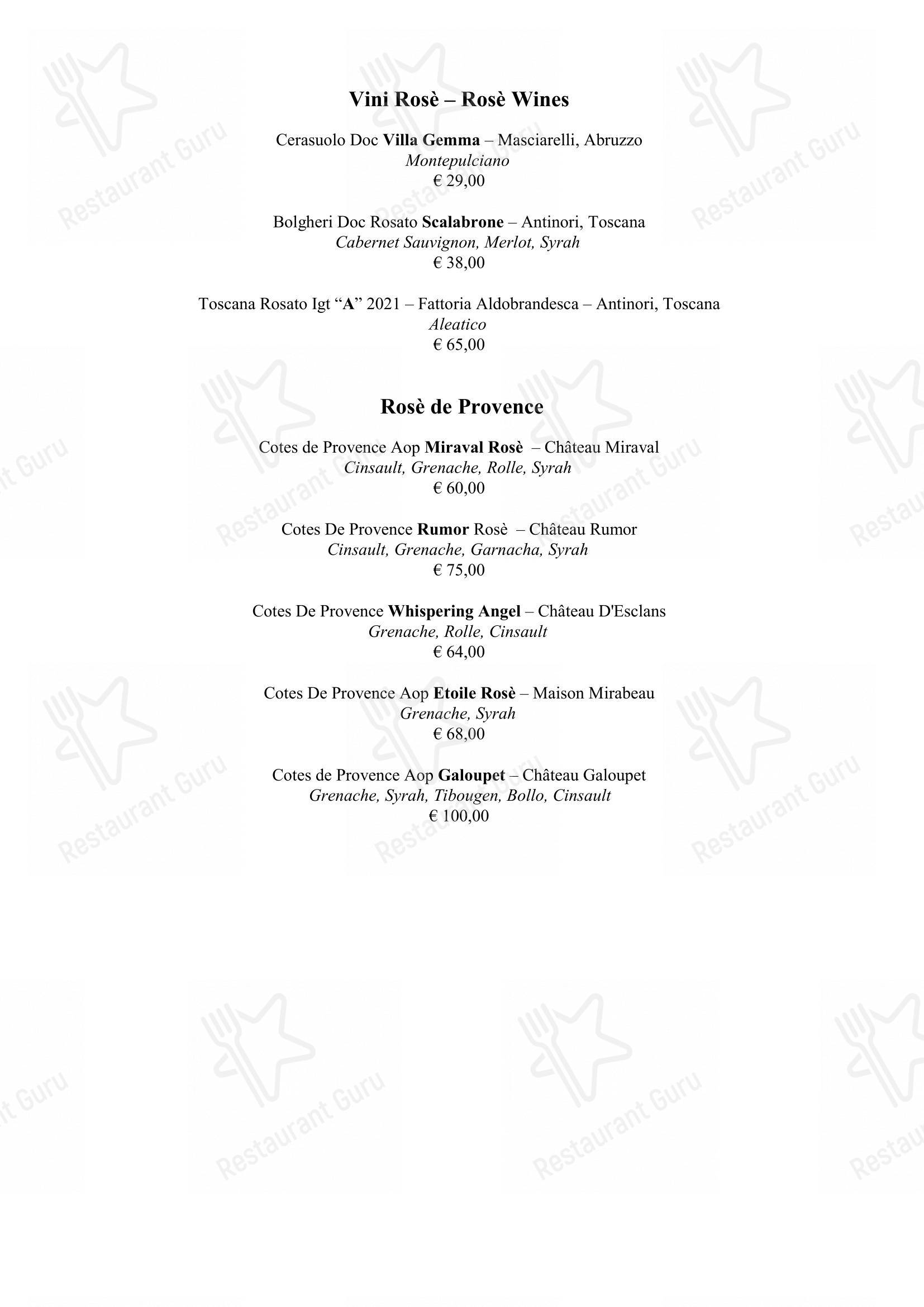 Menu per Life in Roma