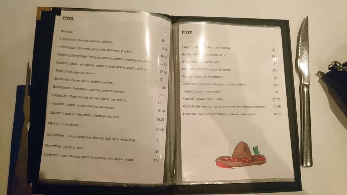 Menu di L'imprévu Café 