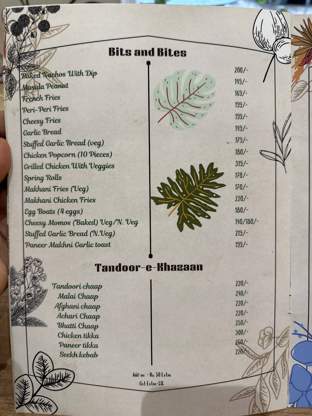 Lite Brown Cafe menu