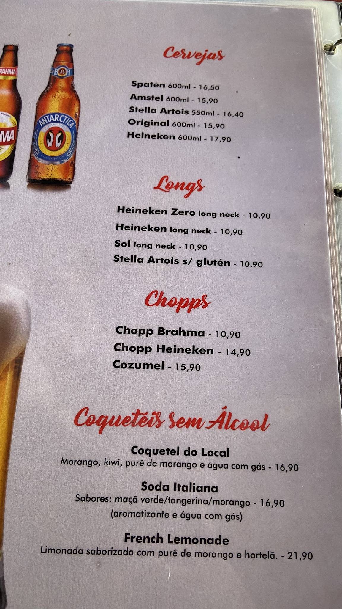 Local Gastrobar cardápio