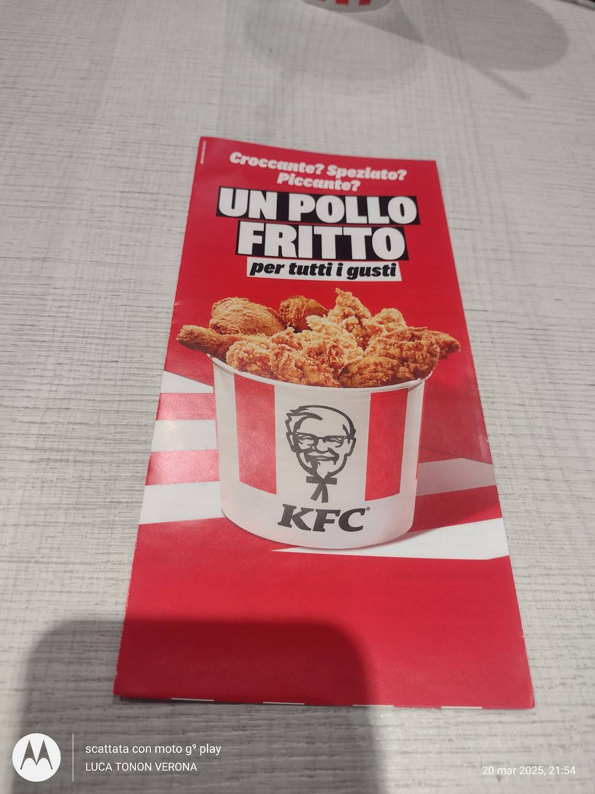 Menu di KFC 