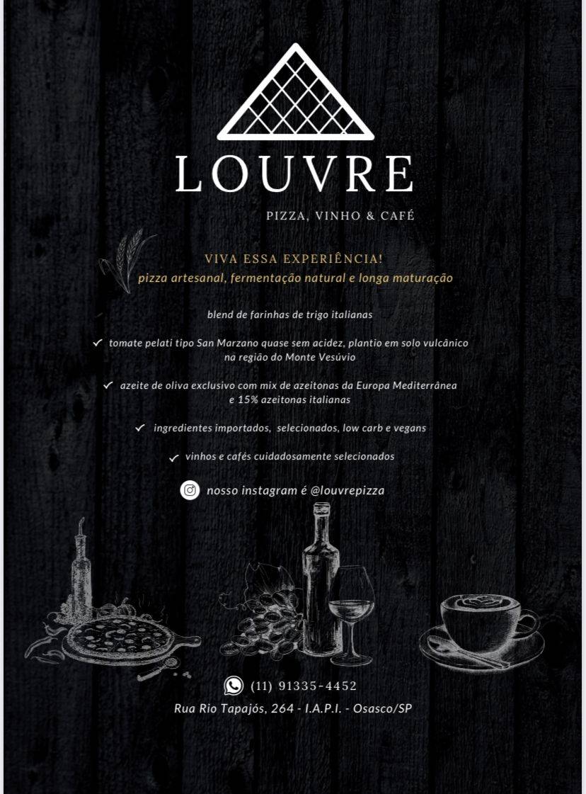 Louvre - Pizza, Vinho & Café cardápio