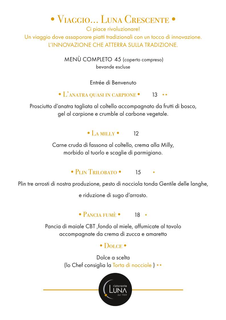 Menu di Luna 