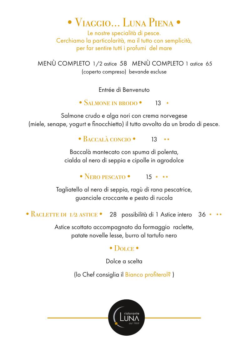 Menu di Luna 
