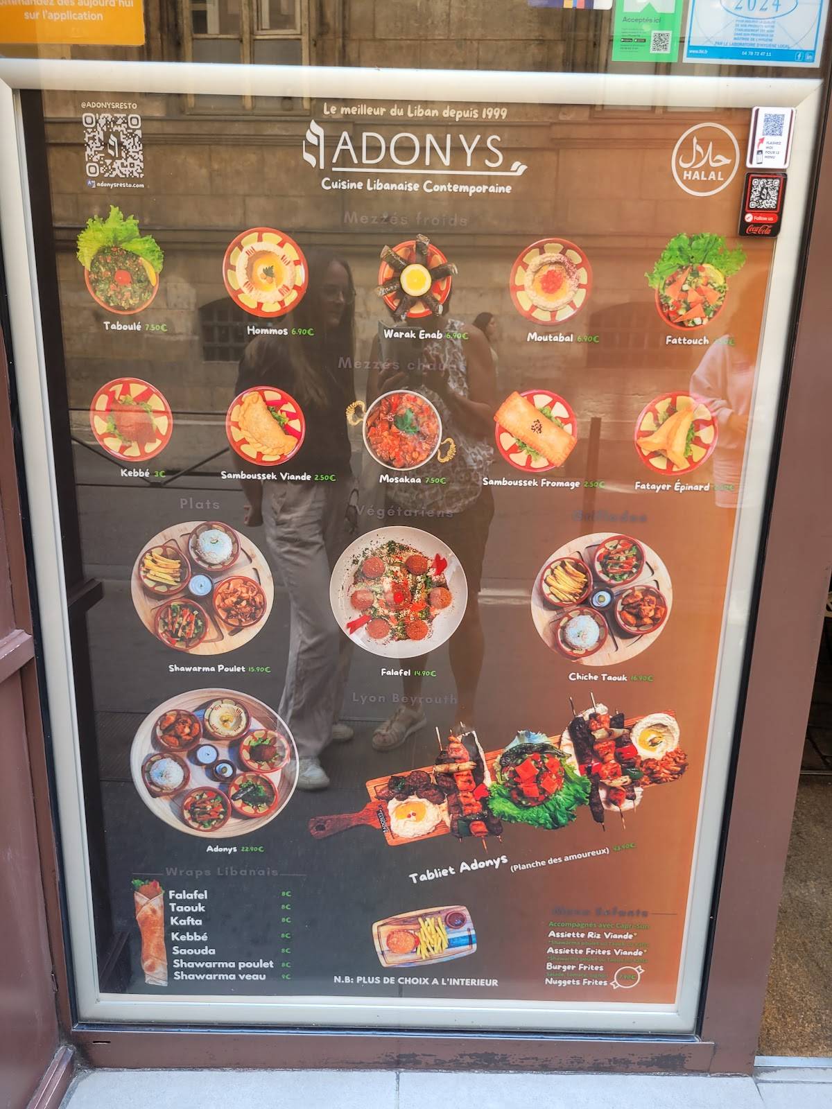 Menu de ADONYS