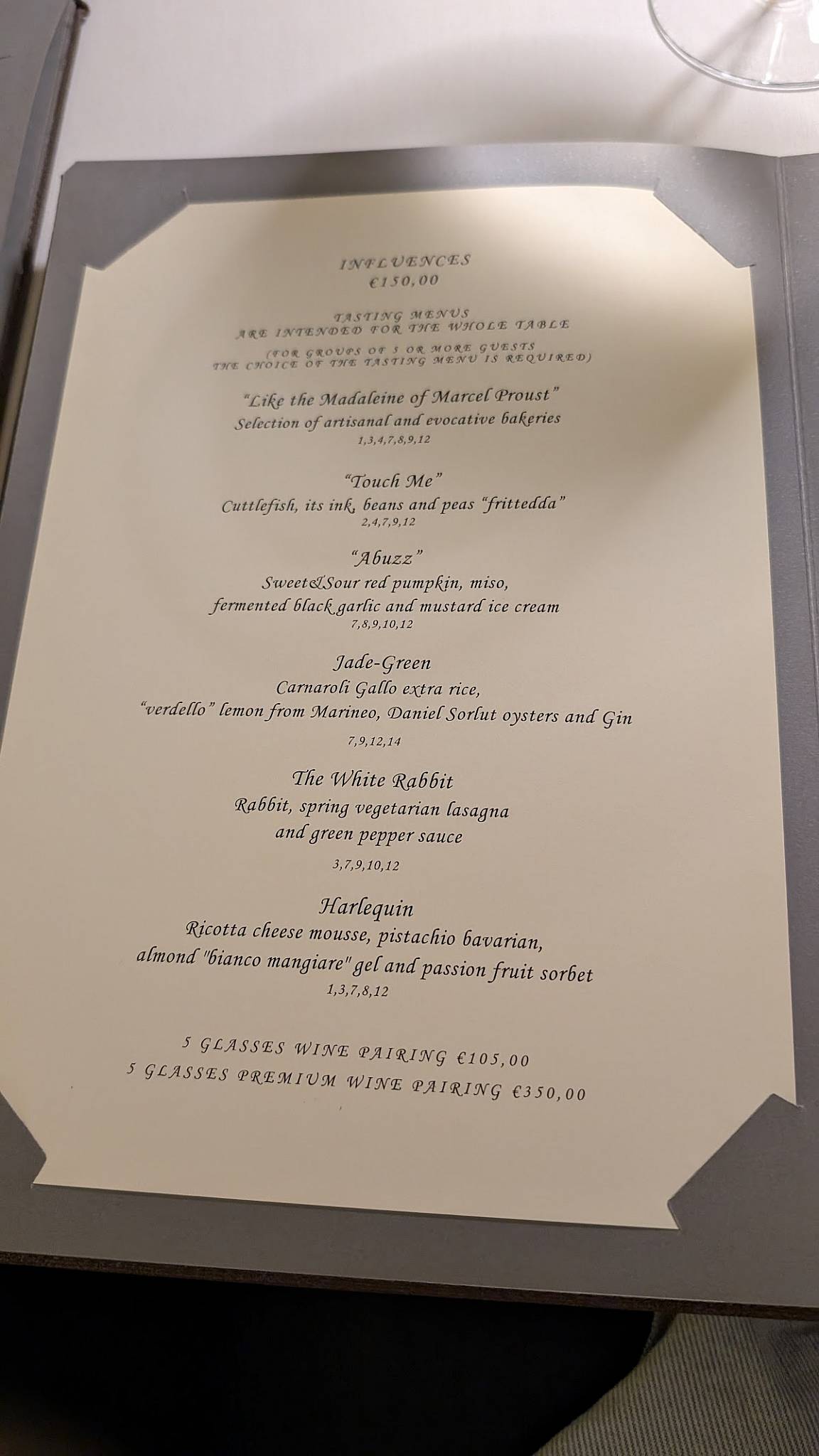 Menu di MEC Restaurant 