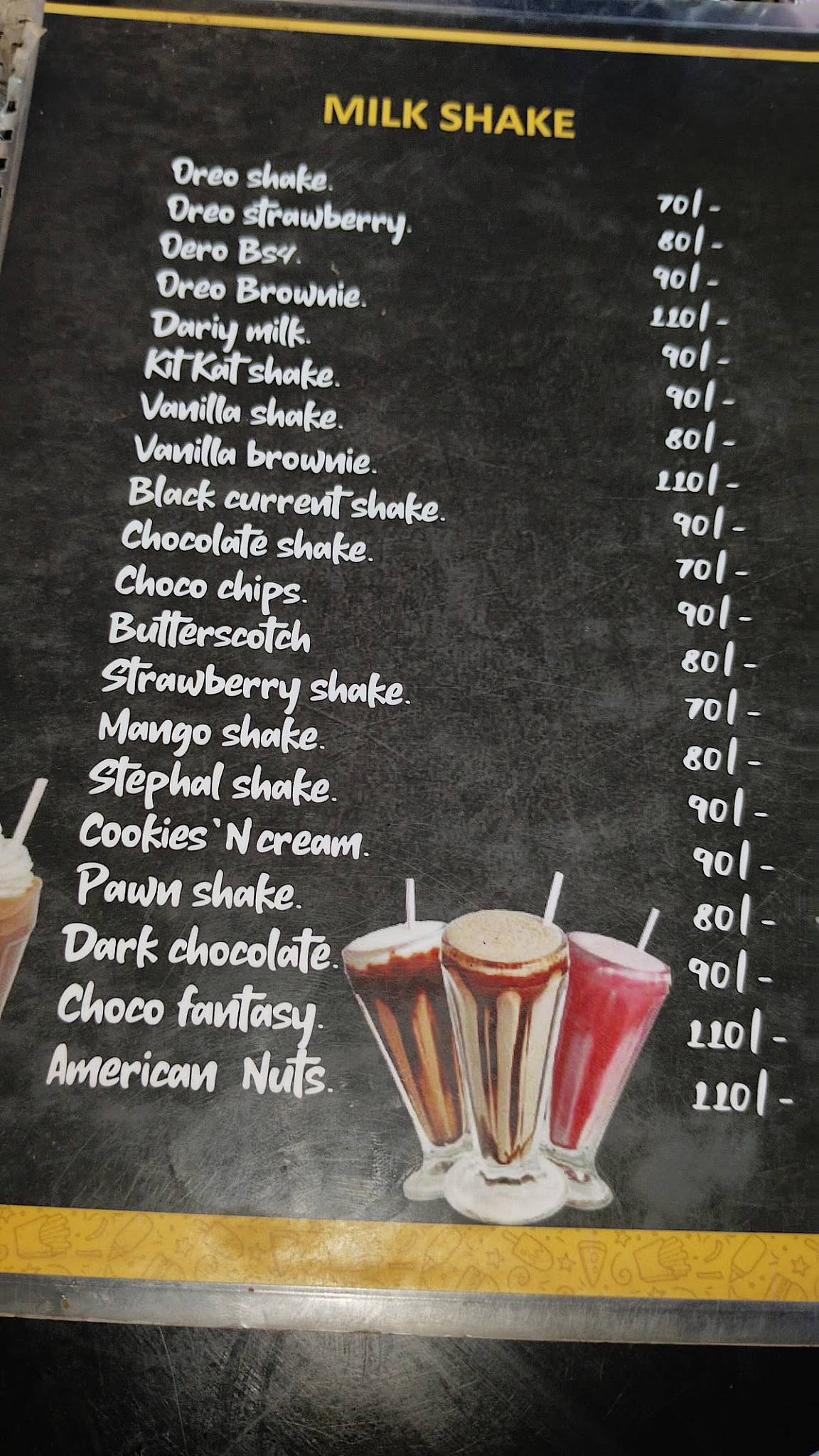 MJ4 Cool & Cafe menu