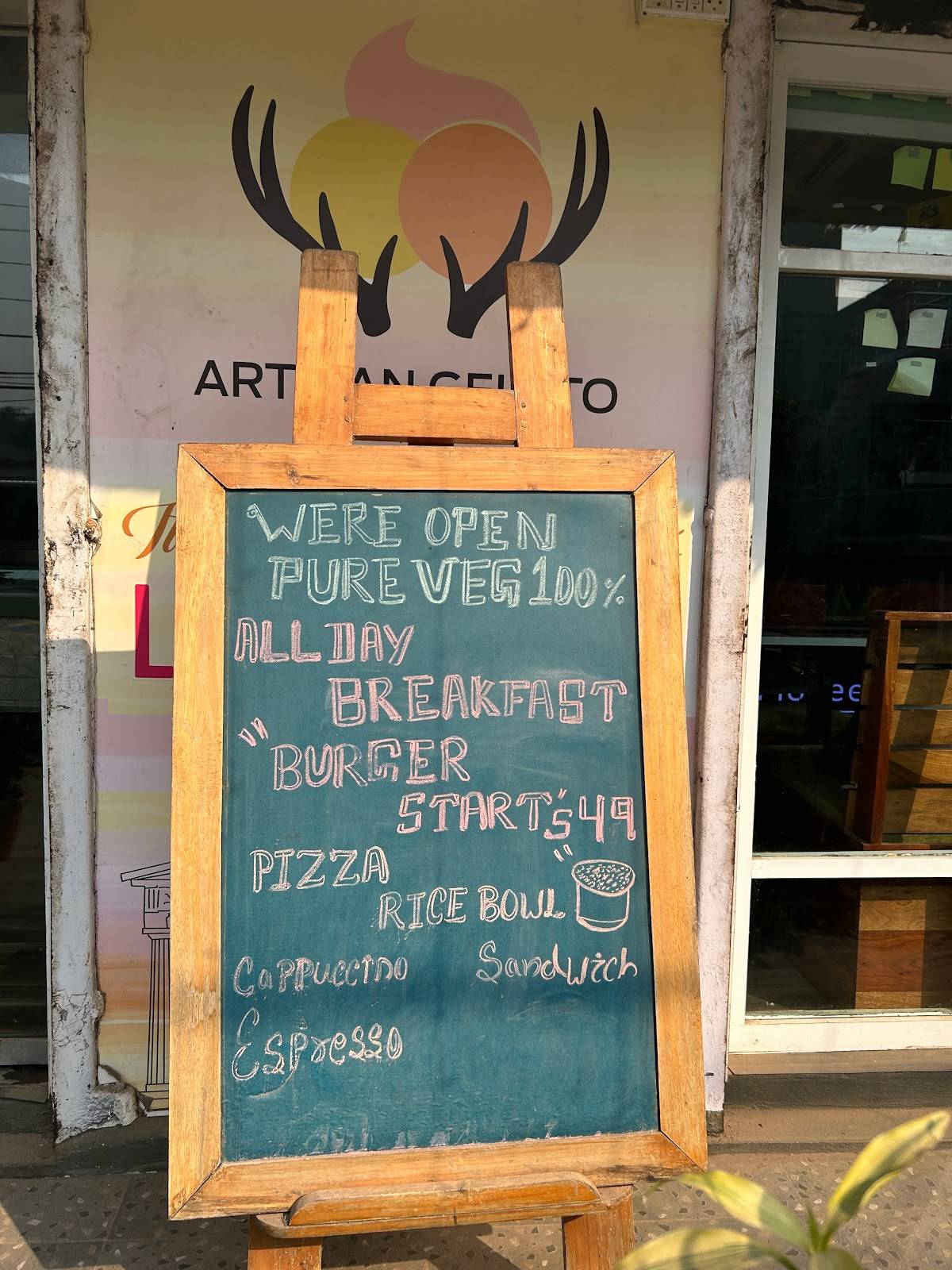 Mad Moose Italian Ice Cream menu