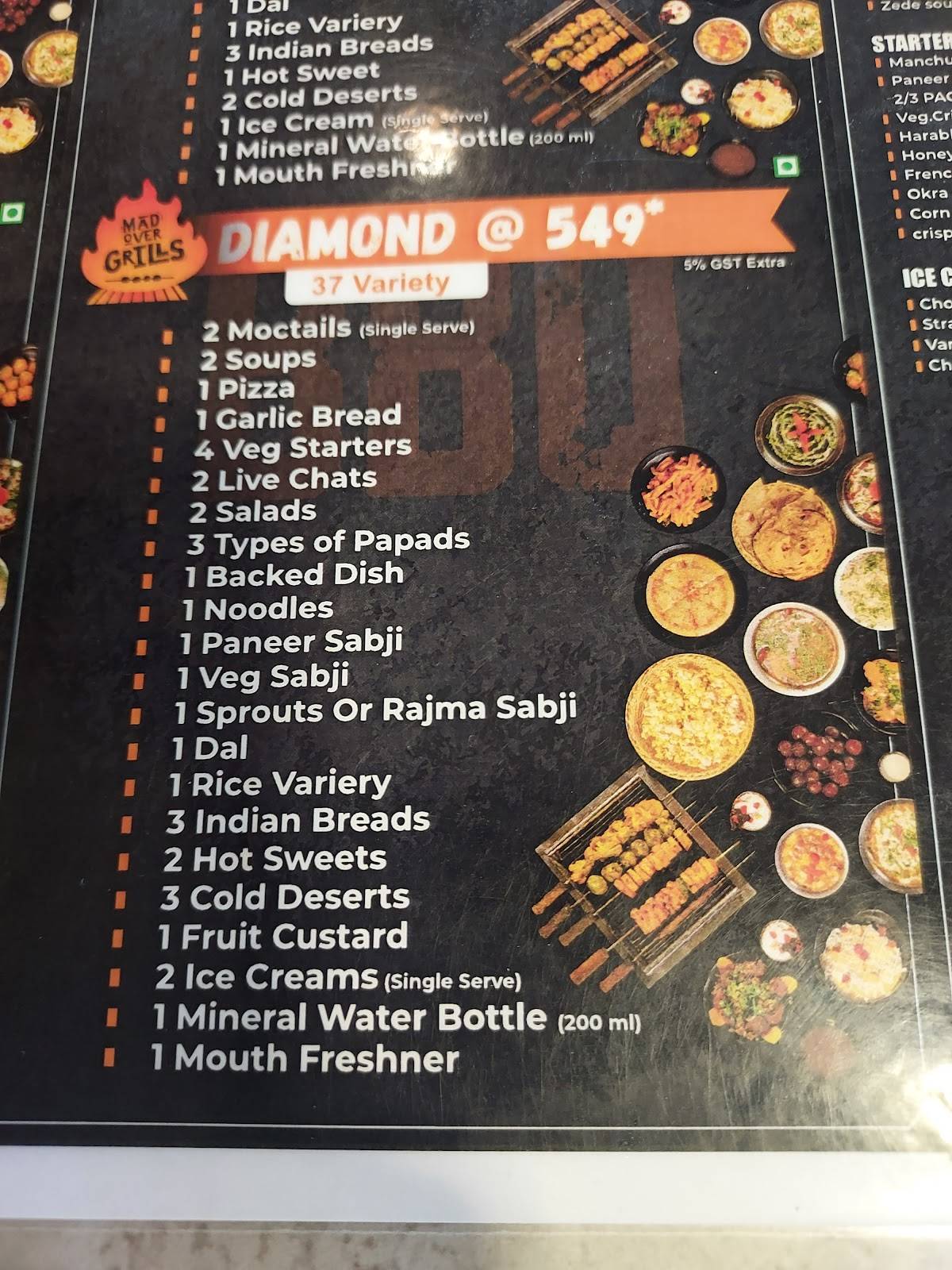 Mad Over Grills (SBR) Banquet & Restaurant menu