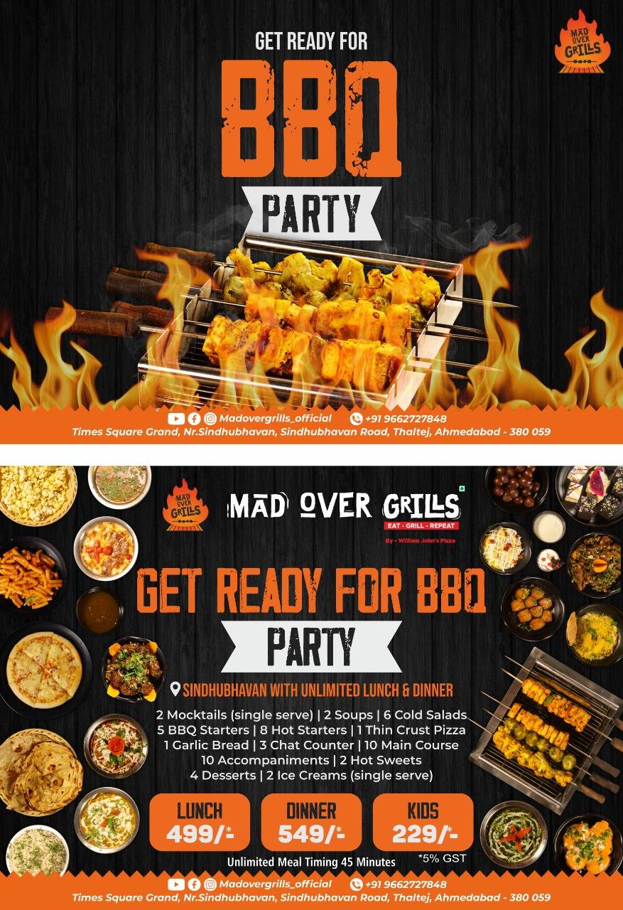 Menu at Mad Over Grills (SBR) Banquet & Restaurant, Ahmedabad