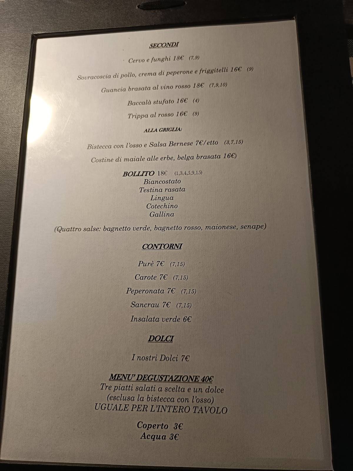 Menu di Madama Piola 