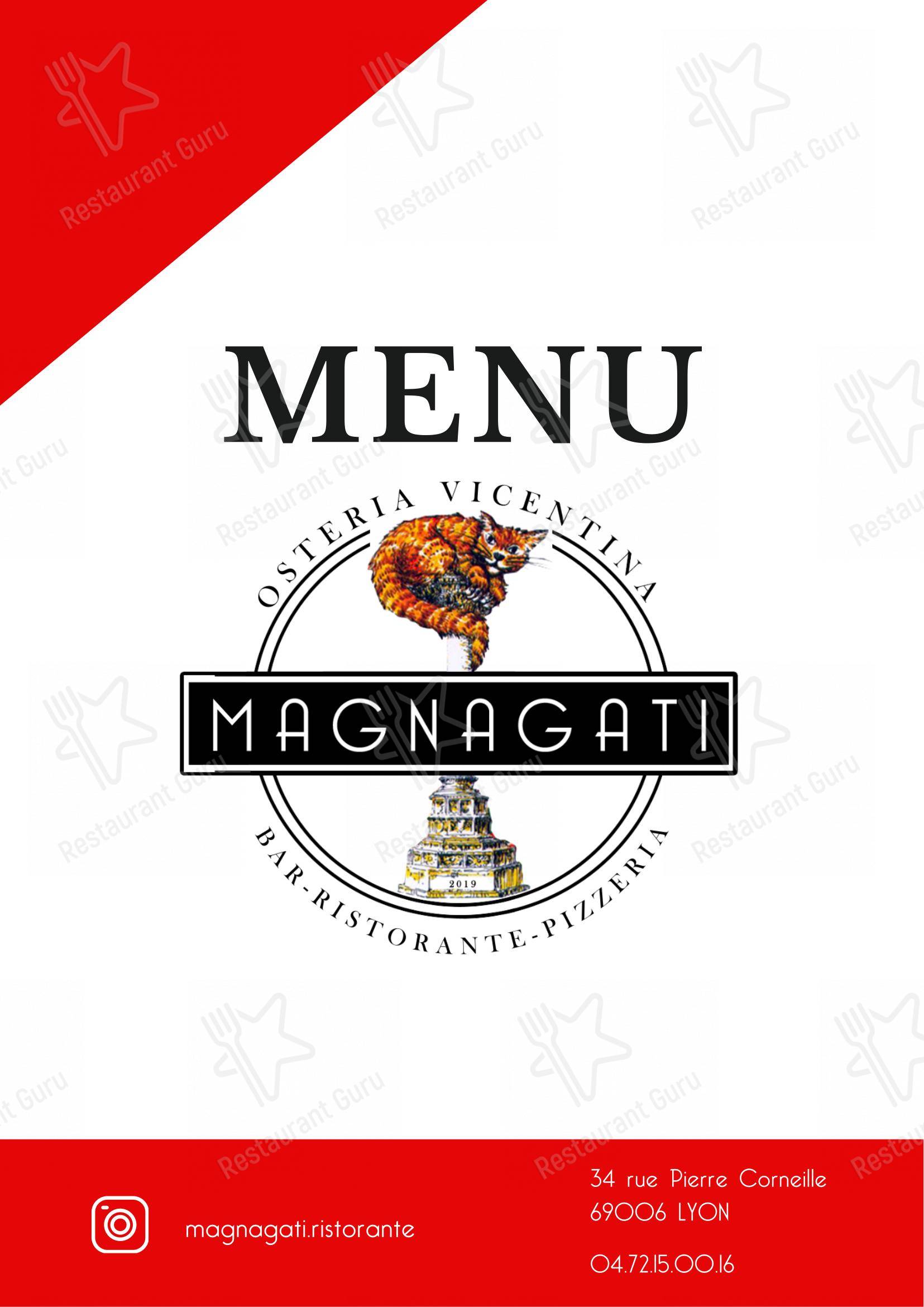 Menu pour Magnagati - Menu