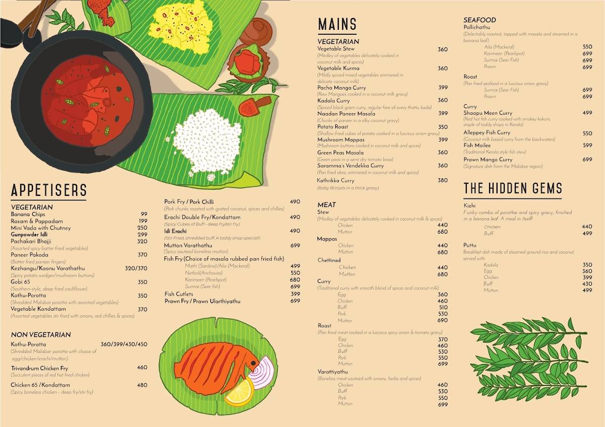 Mahabelly Saket menu