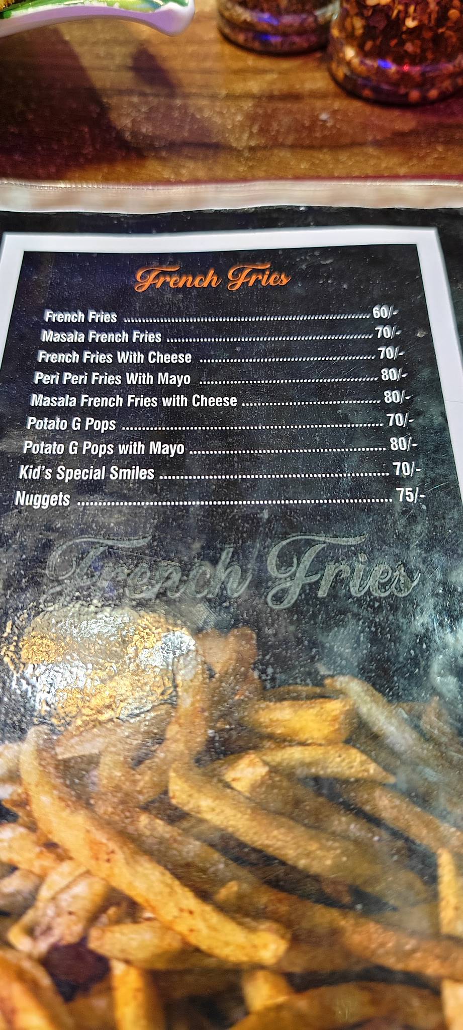 Mahi's Kitchen menu
