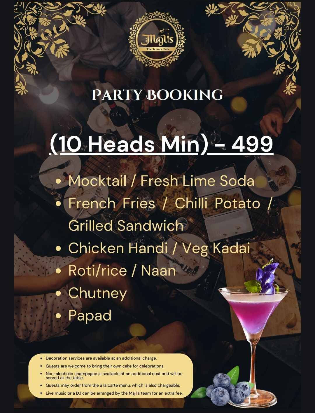 Majlis - The Terrace Talk menu