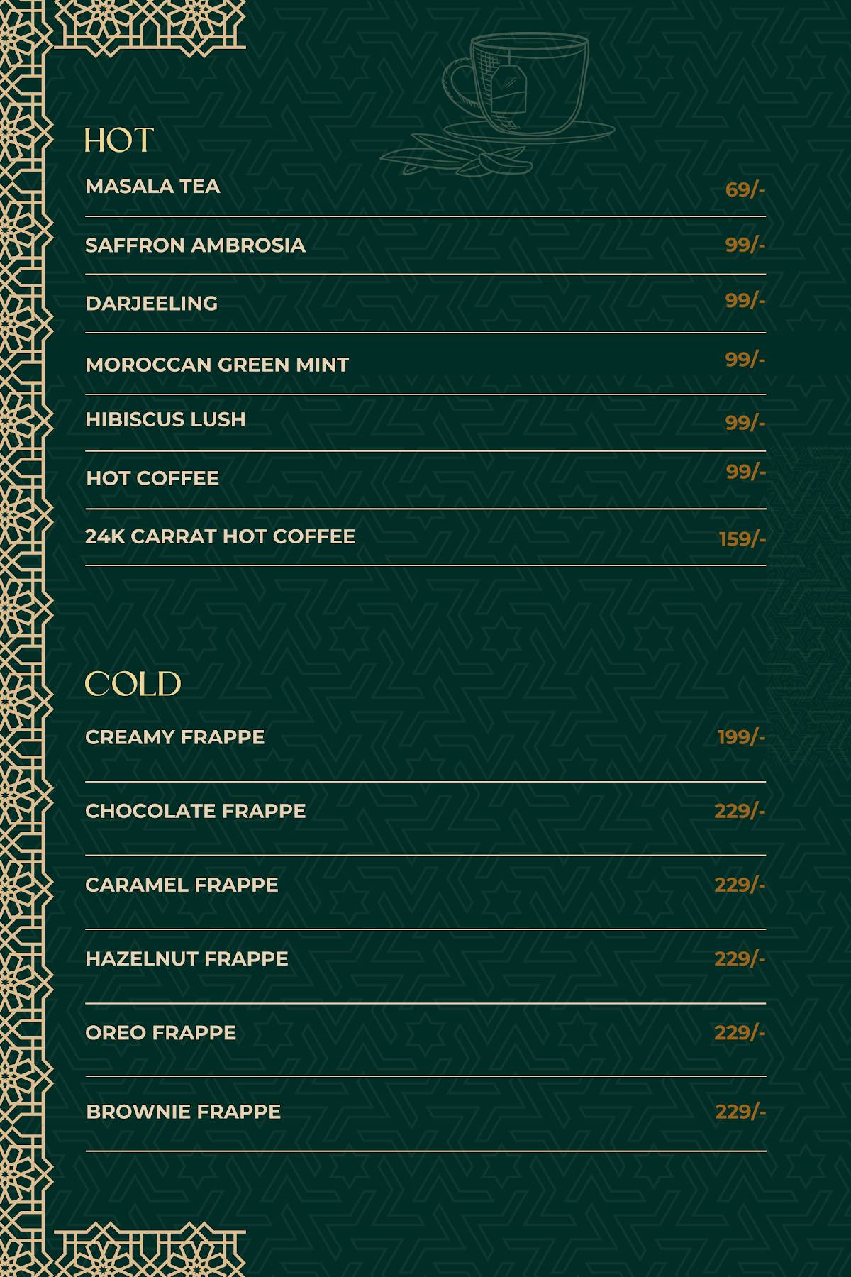 Majlis - The Terrace Talk menu