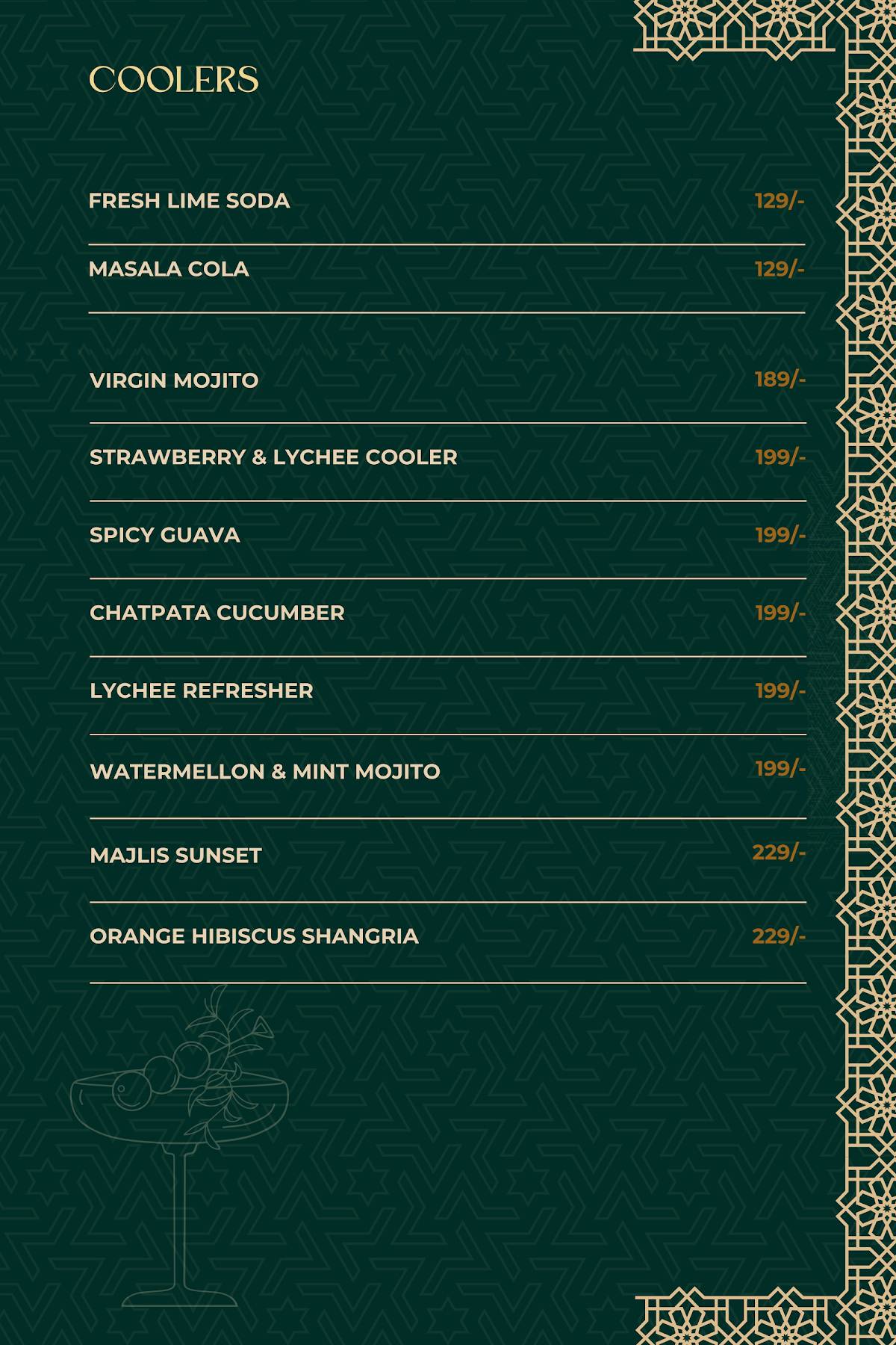 Majlis - The Terrace Talk menu