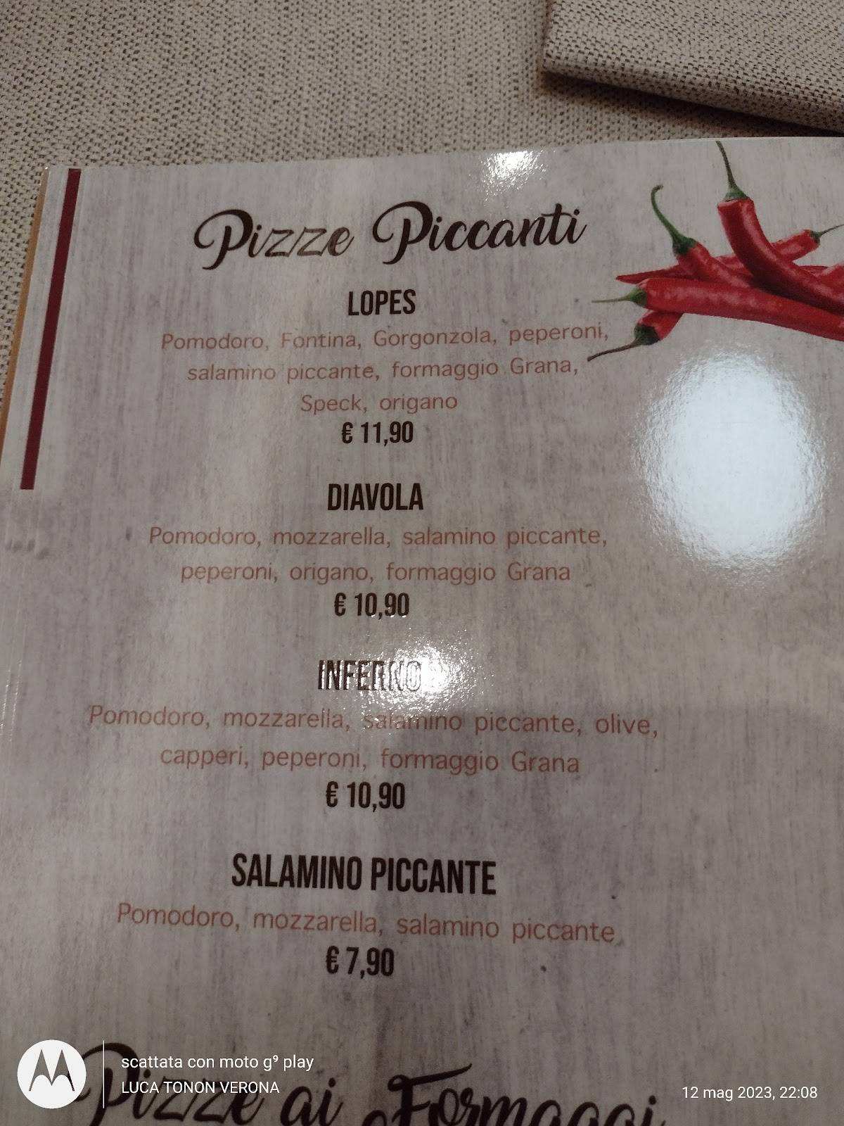 Menu di Makeroni Ristorante Pizzeria 