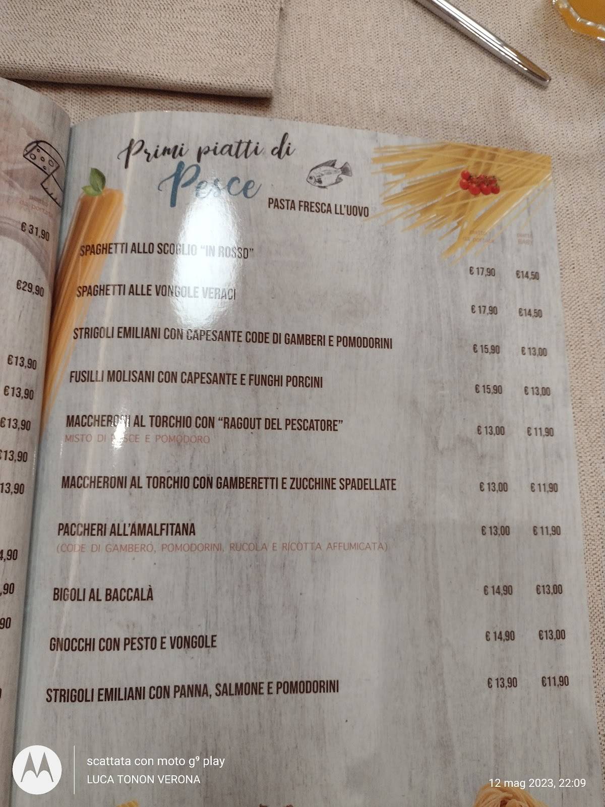 Menu di Makeroni Ristorante Pizzeria 