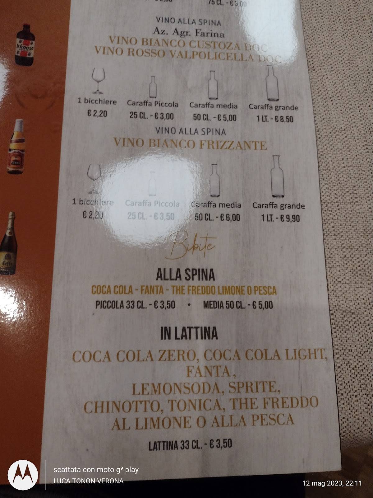 Menu di Makeroni Ristorante Pizzeria 