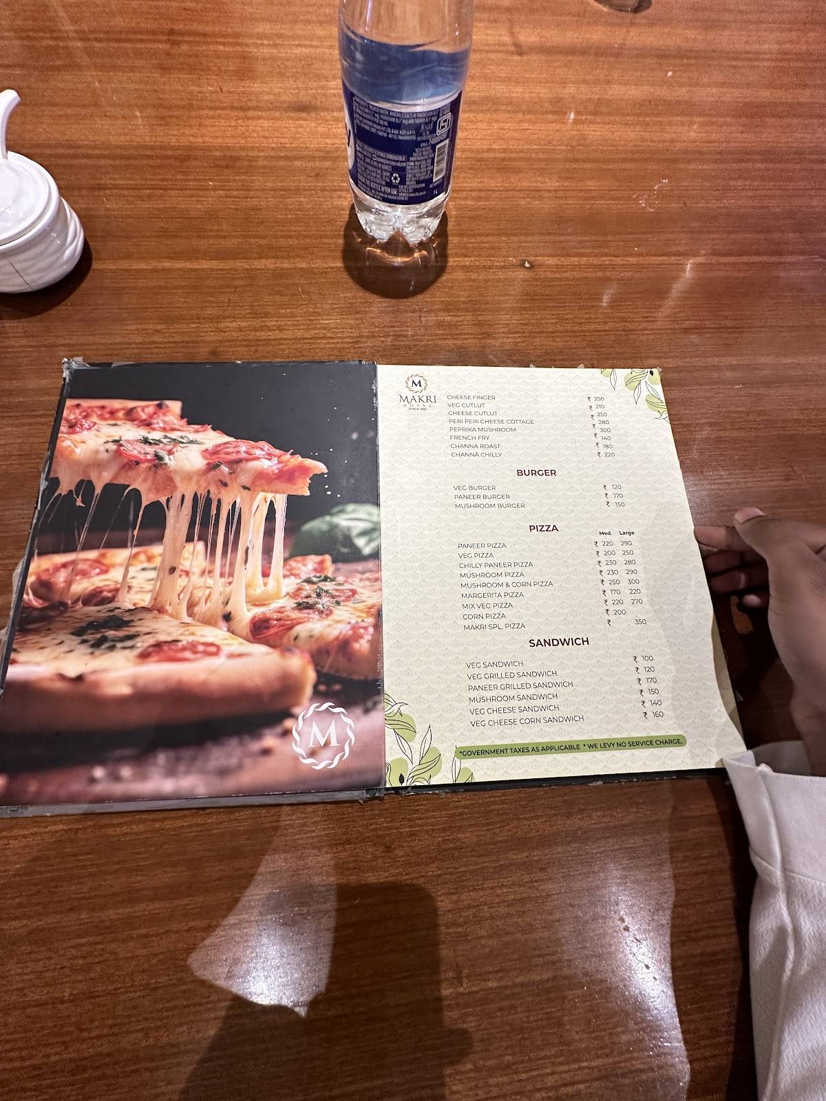 Makri Hotel Punjabi Dhaba menu