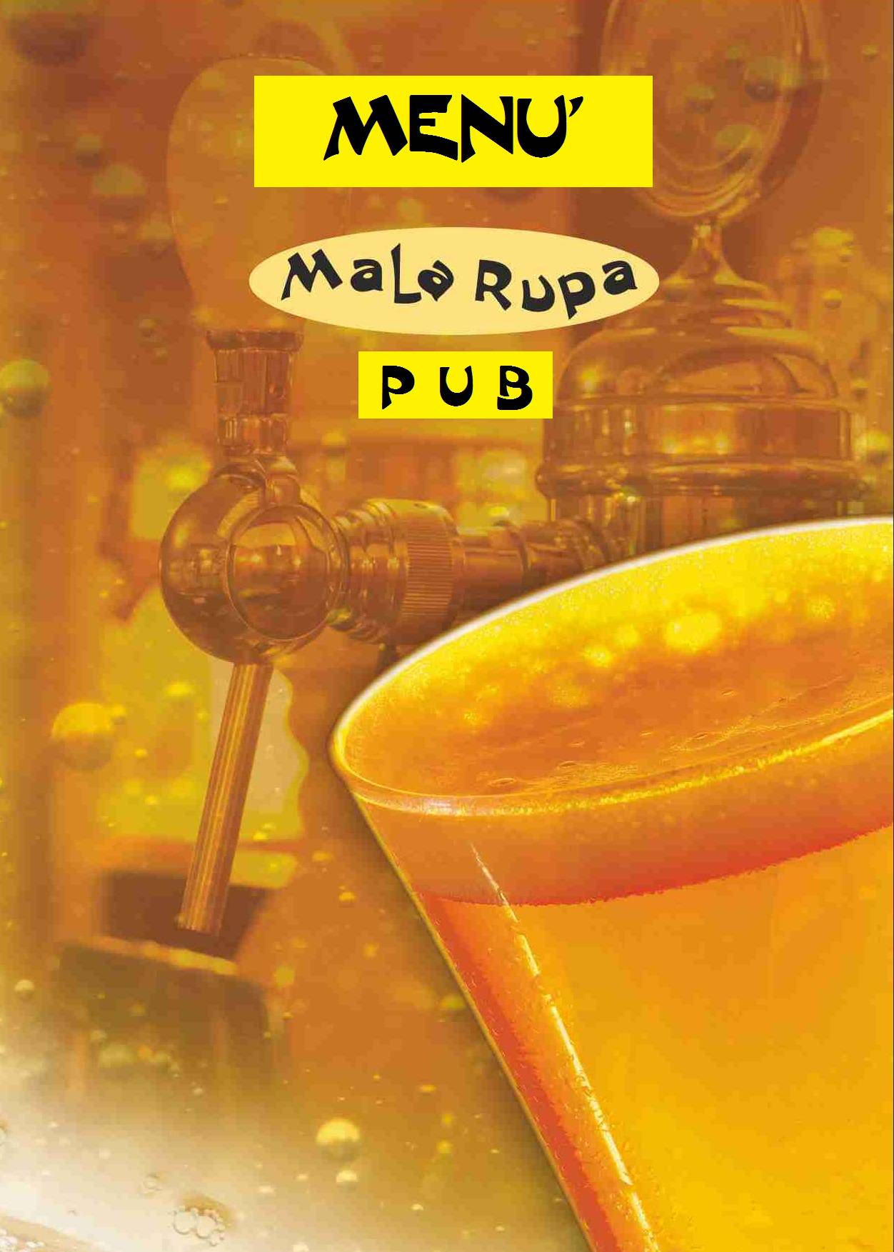 Menu di Mala Rupa Pub 