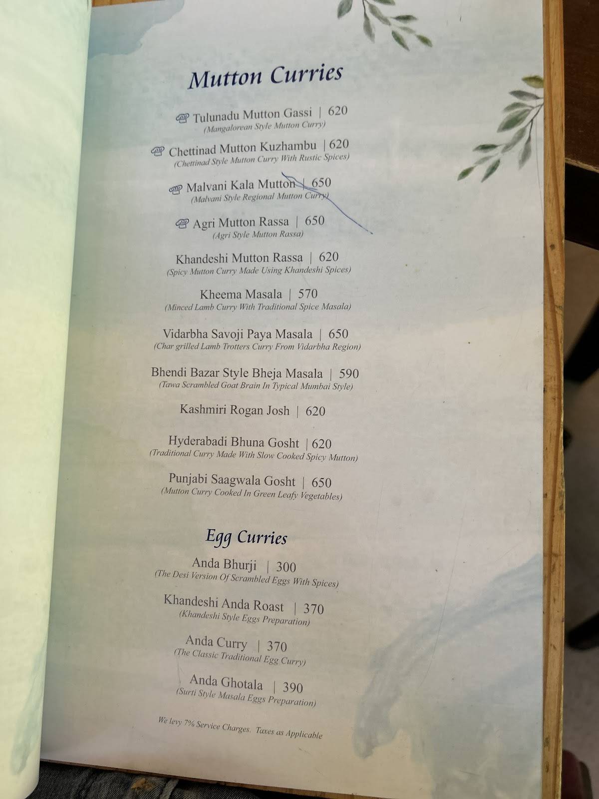 Malhar Tribes Restaurant Bar menu