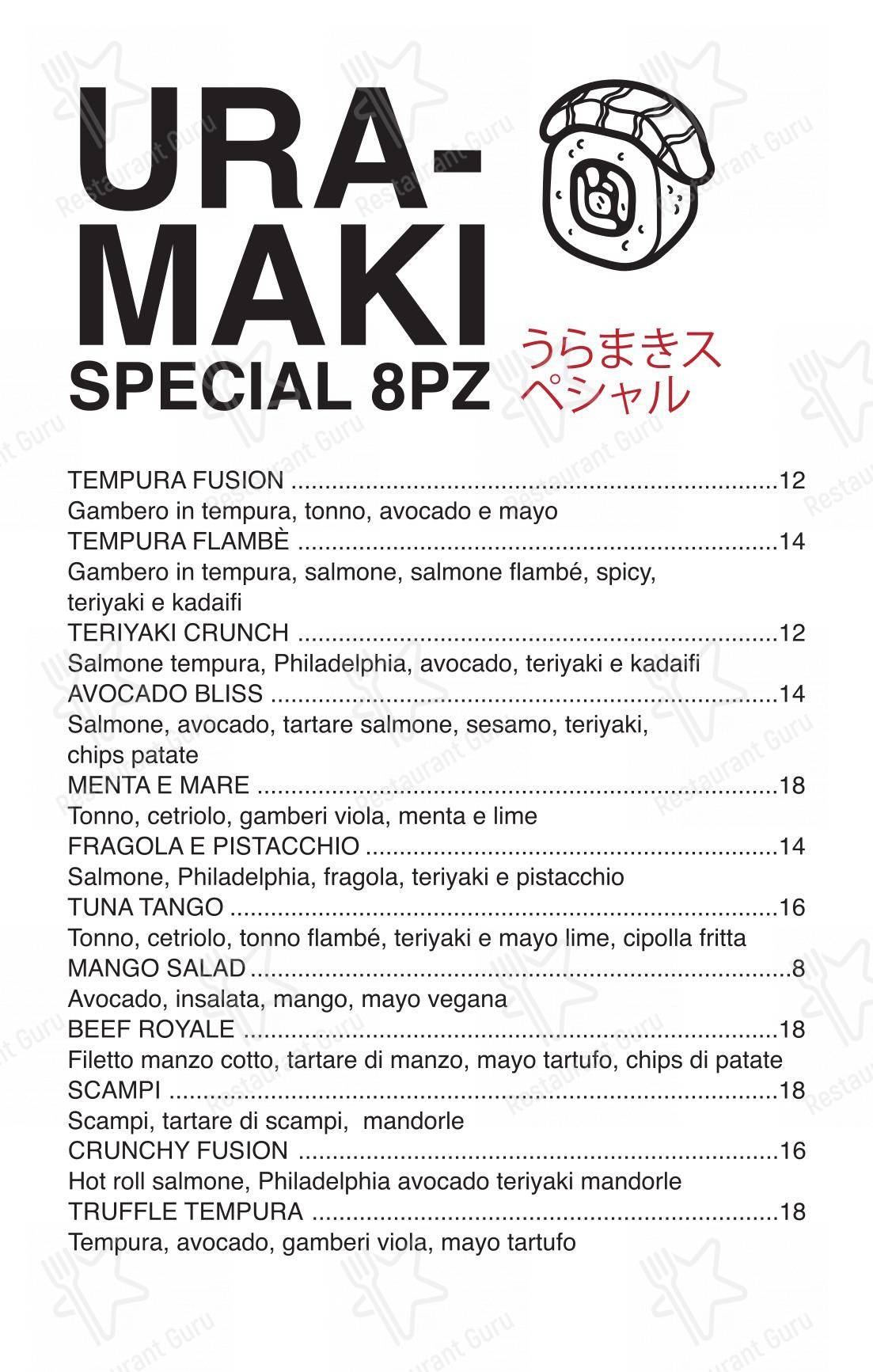 Menu di Mambù - Poke & More - Menu