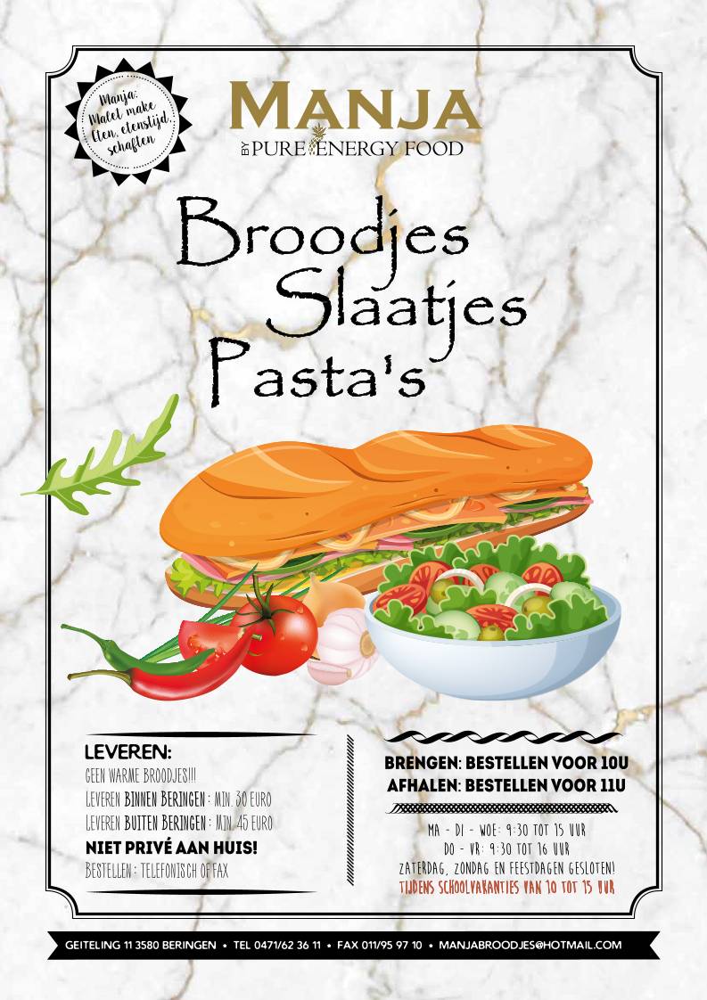 Menu de Manja Broodjes