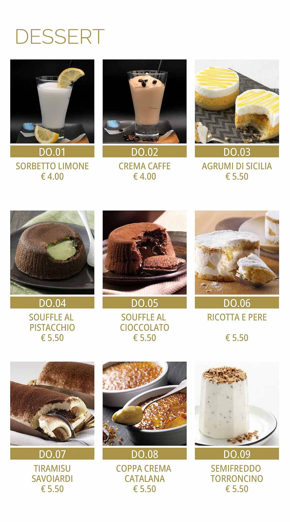 Menu di Sushi One Superior - Mantova 