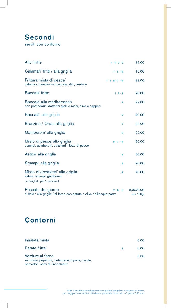 Menu di Marinato Verona 