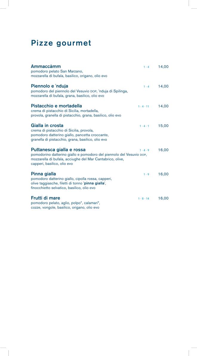 Menu di Marinato Verona 