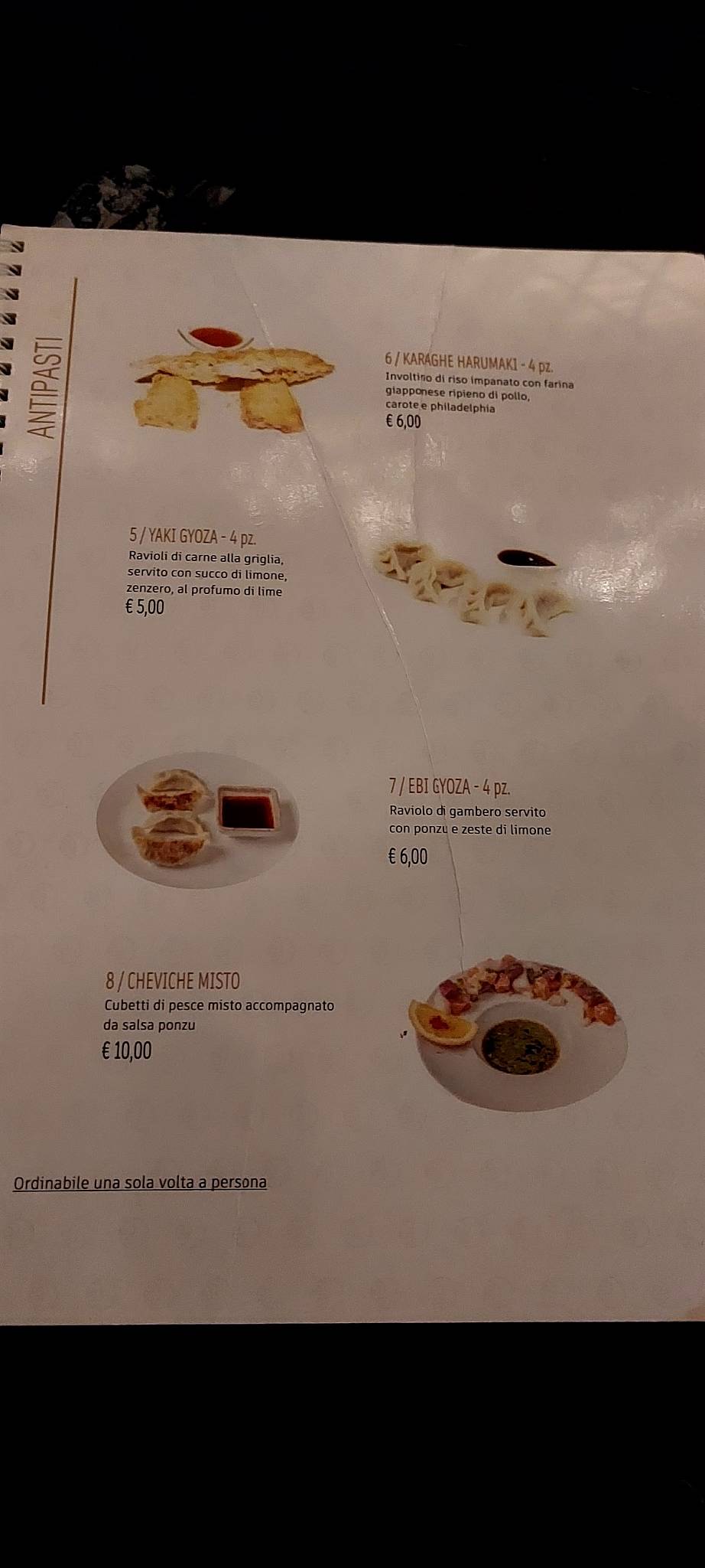 Menu di Marshal Sushi 