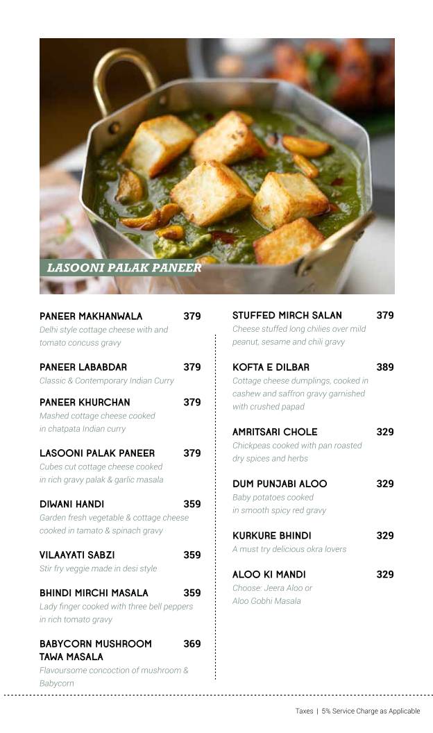 Masala Canteen menu