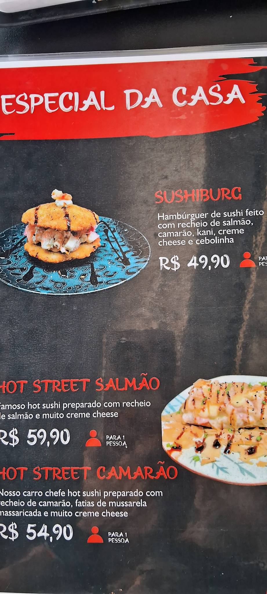 Mateus Sushiman (Cremação) cardápio