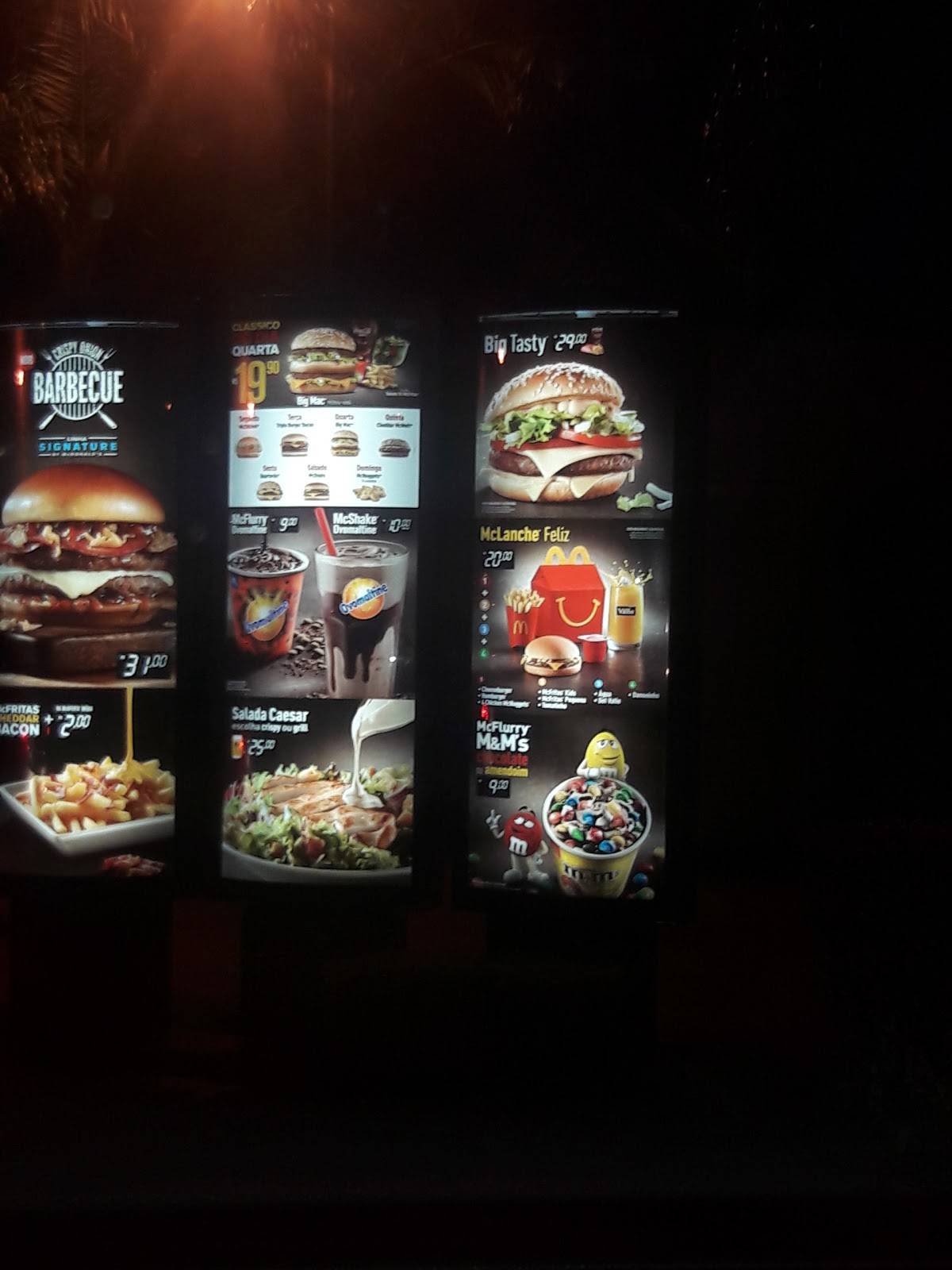 Menu em McDonald's Americana Drive 1 restaurante, Americana, Av. Nossa ...