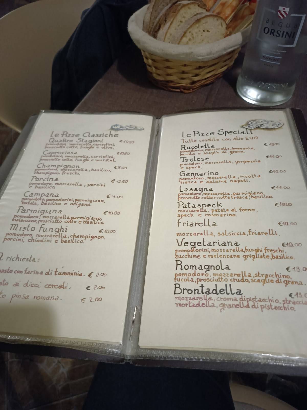 Menu di Mokarta 