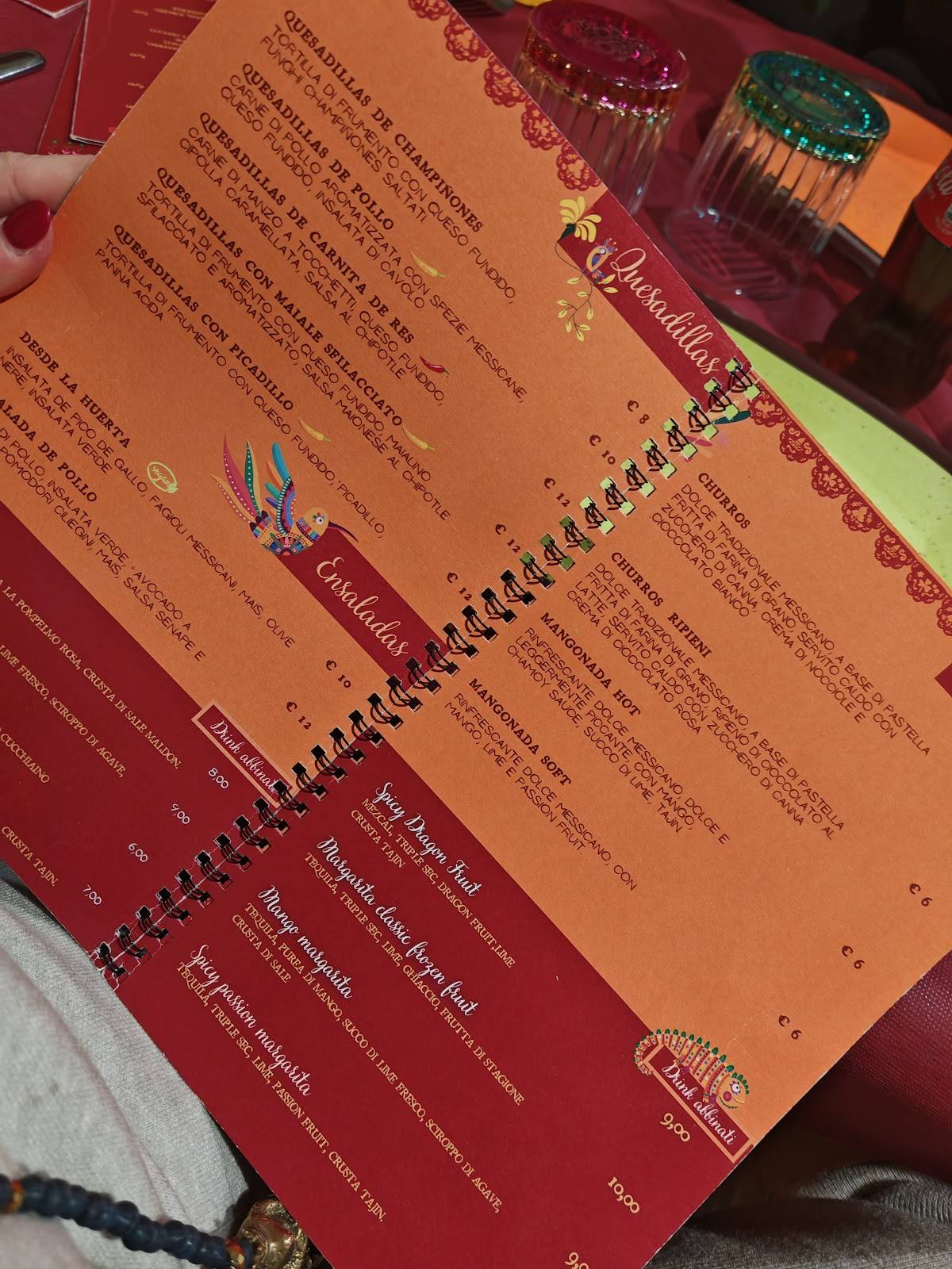 Menu di Mexal 