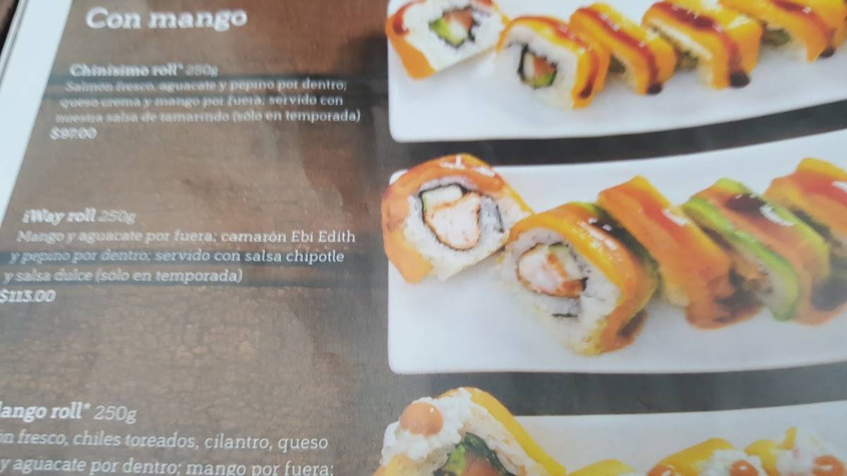 Carta del restaurante Sushi Itto, Ciudad del México, Calz. Mariano ...